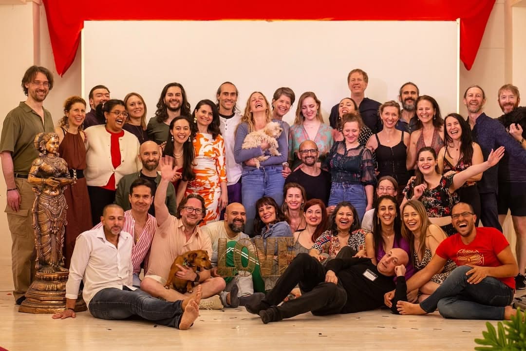 The Tara community together at a celebration